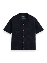 SCOTCH AND SODA Jacquard Knitted Short Sleeve Shirt - Gravity NYC